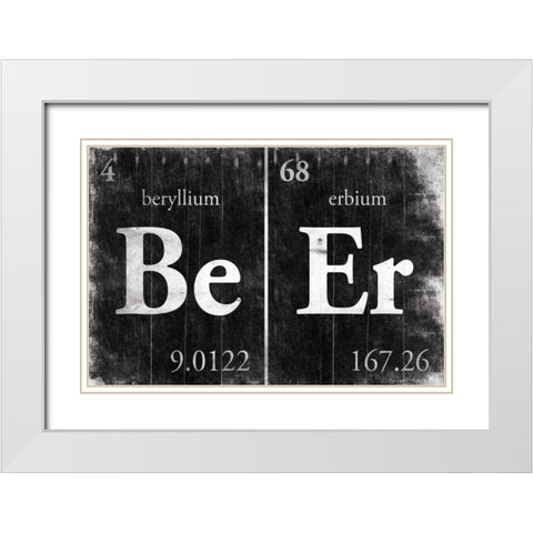 BeEr White Modern Wood Framed Art Print with Double Matting by Grey, Jace