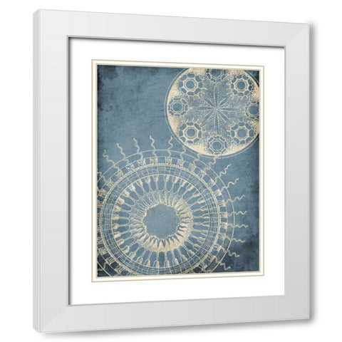 Coastal Patterns Cream White Modern Wood Framed Art Print with Double Matting by Grey, Jace