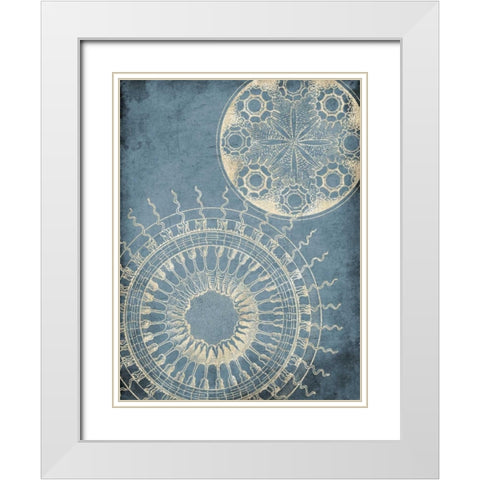 Coastal Patterns Cream White Modern Wood Framed Art Print with Double Matting by Grey, Jace