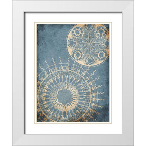 Coastal Patterns White Modern Wood Framed Art Print with Double Matting by Grey, Jace
