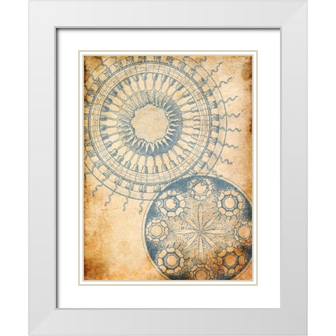 Coastal Patterns Mate White Modern Wood Framed Art Print with Double Matting by Grey, Jace