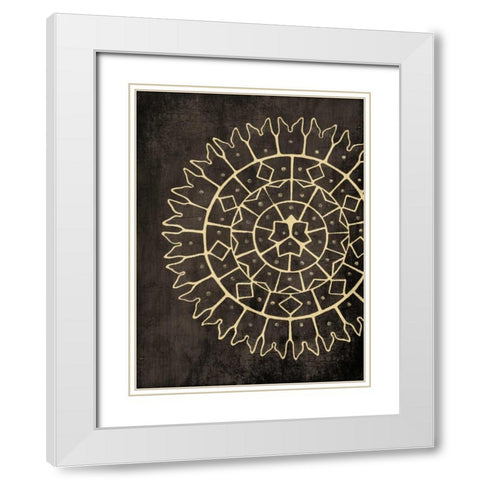 Coastal Patterns Dark White Modern Wood Framed Art Print with Double Matting by Grey, Jace