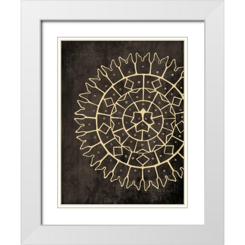 Coastal Patterns Dark White Modern Wood Framed Art Print with Double Matting by Grey, Jace