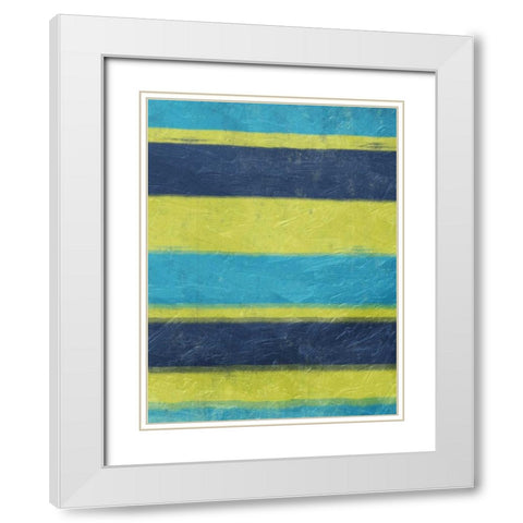 Cool Hues White Modern Wood Framed Art Print with Double Matting by Grey, Jace