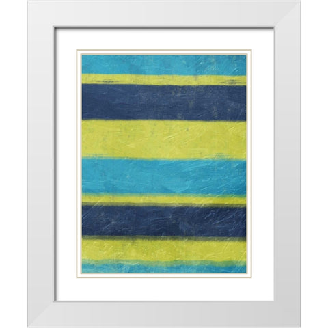 Cool Hues White Modern Wood Framed Art Print with Double Matting by Grey, Jace