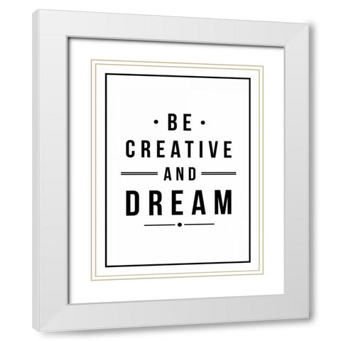 Be creative White Modern Wood Framed Art Print with Double Matting by Grey, Jace