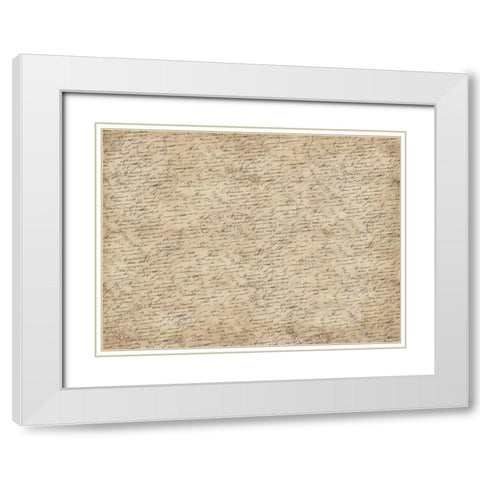 Cream text White Modern Wood Framed Art Print with Double Matting by Grey, Jace