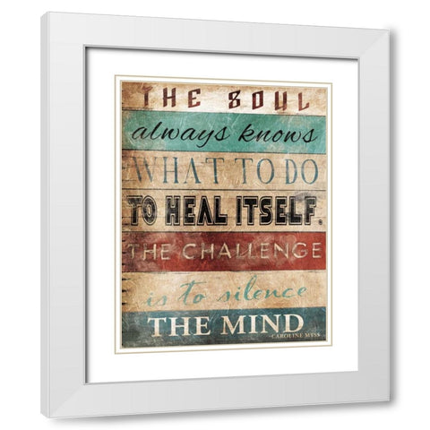 The Soul White Modern Wood Framed Art Print with Double Matting by Grey, Jace