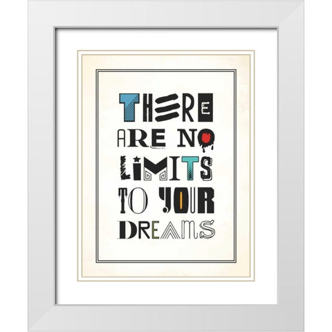 No Limits White Modern Wood Framed Art Print with Double Matting by Grey, Jace