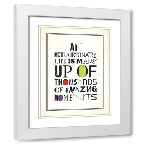 Moments White Modern Wood Framed Art Print with Double Matting by Grey, Jace