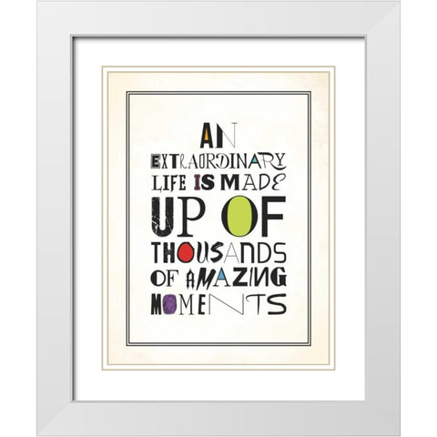 Moments White Modern Wood Framed Art Print with Double Matting by Grey, Jace