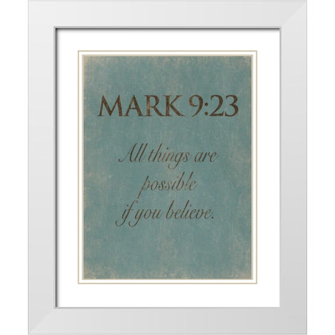 Mark 923 White Modern Wood Framed Art Print with Double Matting by Grey, Jace