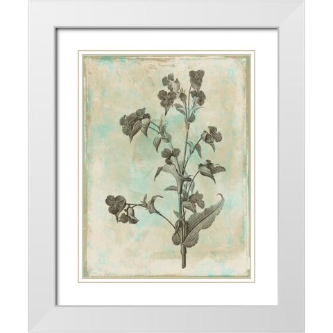 Earthy floral Mix White Modern Wood Framed Art Print with Double Matting by Grey, Jace