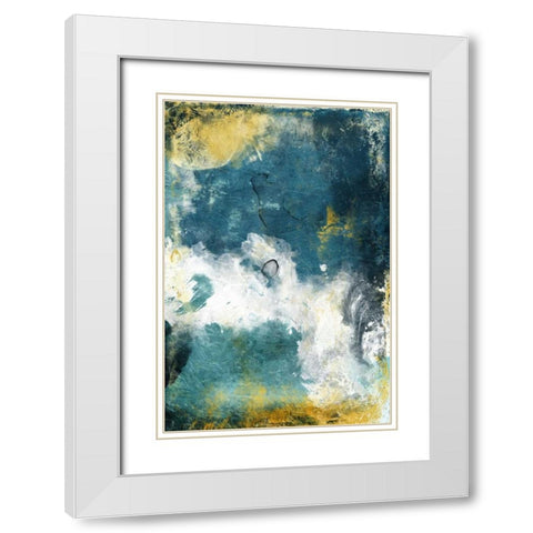 Cosmic Graffiti White Modern Wood Framed Art Print with Double Matting by Grey, Jace