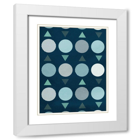 Nuetral movement White Modern Wood Framed Art Print with Double Matting by Grey, Jace