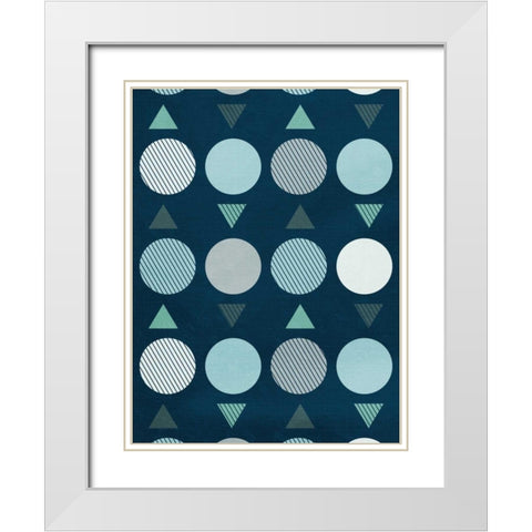 Nuetral movement White Modern Wood Framed Art Print with Double Matting by Grey, Jace