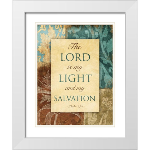 Lord Light White Modern Wood Framed Art Print with Double Matting by Grey, Jace