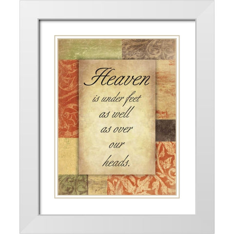 Heaven Spice Patch White Modern Wood Framed Art Print with Double Matting by Grey, Jace