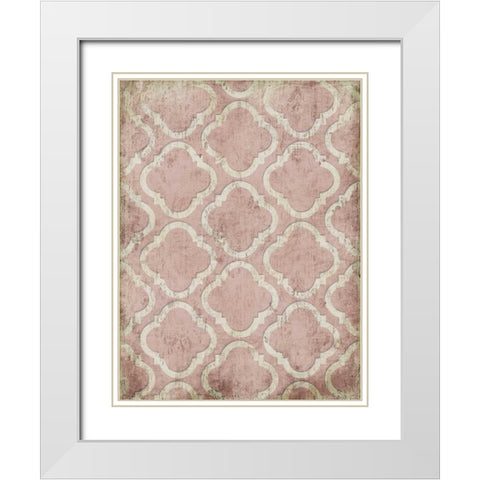 Antique Reverse Rose Wall White Modern Wood Framed Art Print with Double Matting by Grey, Jace