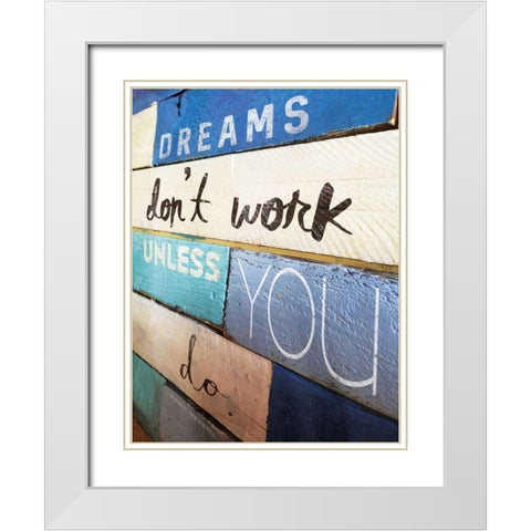 Ocean City Dreams White Modern Wood Framed Art Print with Double Matting by Grey, Jace