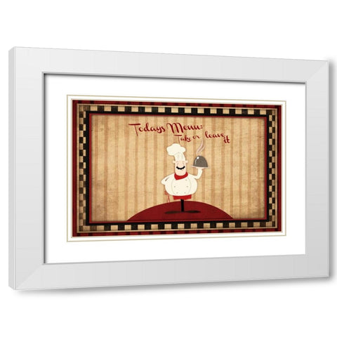 Leave It White Modern Wood Framed Art Print with Double Matting by Grey, Jace