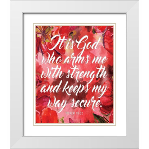 It Is God White Modern Wood Framed Art Print with Double Matting by Grey, Jace