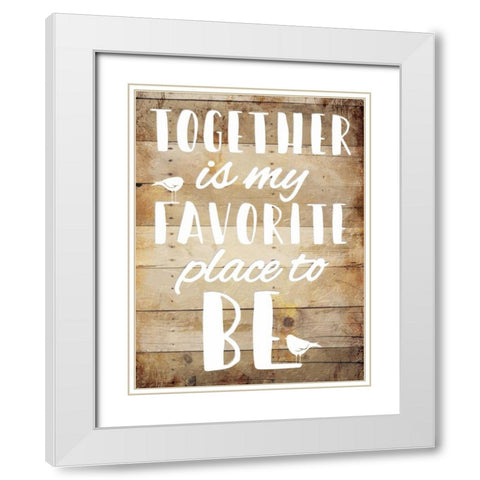 Favorite place White Modern Wood Framed Art Print with Double Matting by Grey, Jace
