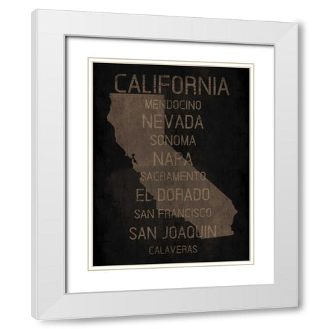 California Silo White Modern Wood Framed Art Print with Double Matting by Grey, Jace