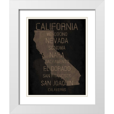 California Silo White Modern Wood Framed Art Print with Double Matting by Grey, Jace