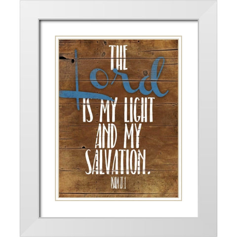 Lord Salvation White Modern Wood Framed Art Print with Double Matting by Grey, Jace