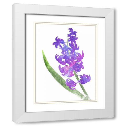 Watered Down Purp Pink White Modern Wood Framed Art Print with Double Matting by Grey, Jace