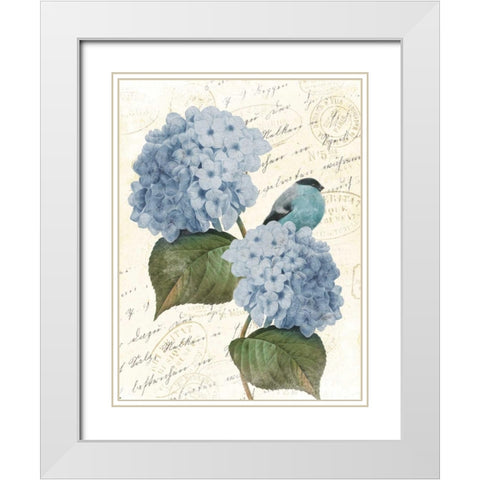 Bird Mail Two White Modern Wood Framed Art Print with Double Matting by Grey, Jace