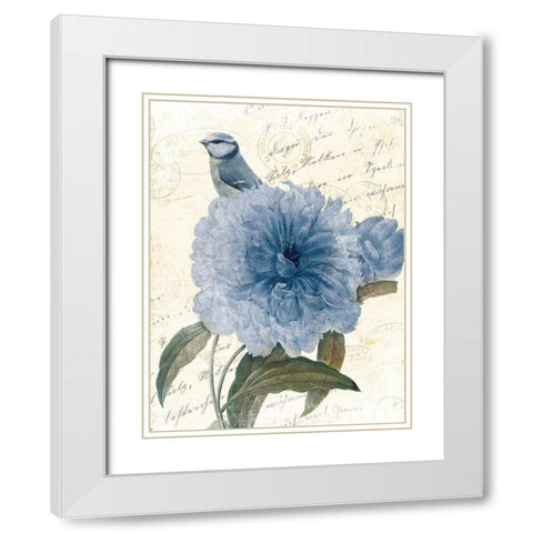 Bird Mail Three White Modern Wood Framed Art Print with Double Matting by Grey, Jace