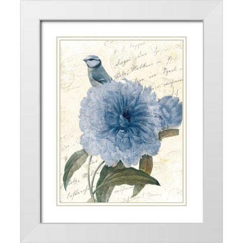 Bird Mail Three White Modern Wood Framed Art Print with Double Matting by Grey, Jace