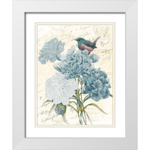 Bird Mail Four White Modern Wood Framed Art Print with Double Matting by Grey, Jace