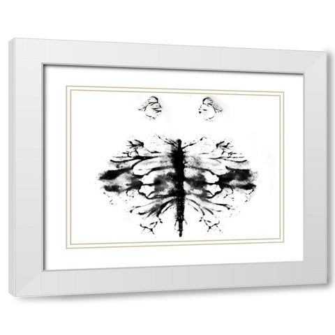 Site White Modern Wood Framed Art Print with Double Matting by Grey, Jace
