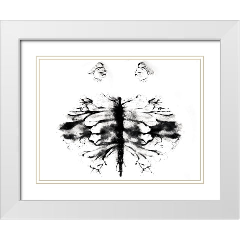 Site White Modern Wood Framed Art Print with Double Matting by Grey, Jace