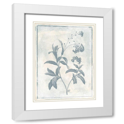 Sky Floral Two Cleaner White Modern Wood Framed Art Print with Double Matting by Grey, Jace