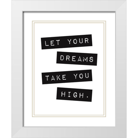 High White Modern Wood Framed Art Print with Double Matting by Grey, Jace