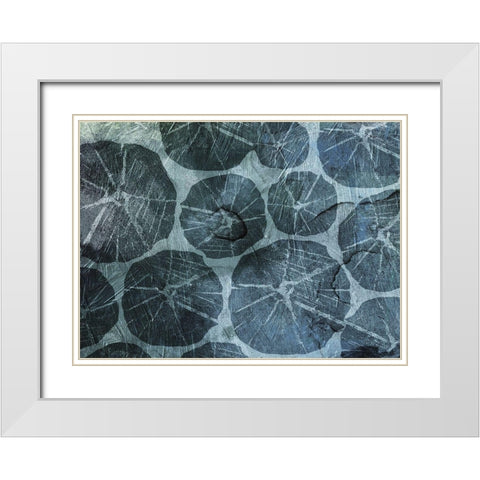 Muted Shells White Modern Wood Framed Art Print with Double Matting by Grey, Jace