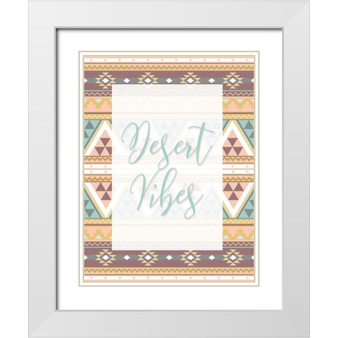 Desert Vibes White Modern Wood Framed Art Print with Double Matting by Grey, Jace
