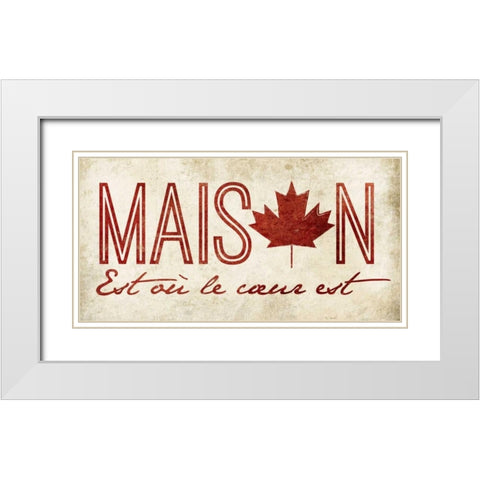 French Home White Modern Wood Framed Art Print with Double Matting by Grey, Jace