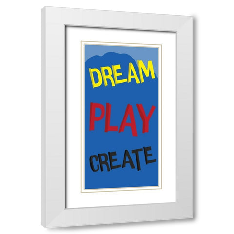 Dream White Modern Wood Framed Art Print with Double Matting by Grey, Jace