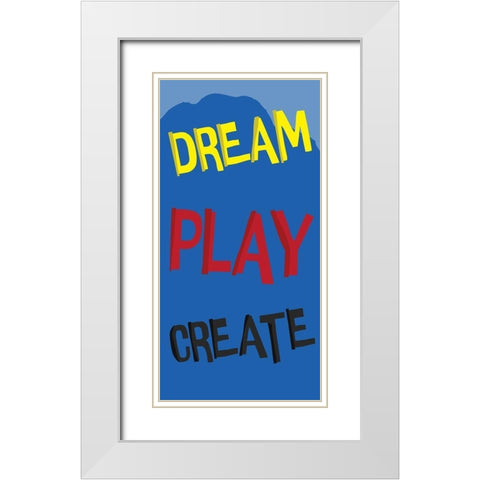 Dream White Modern Wood Framed Art Print with Double Matting by Grey, Jace