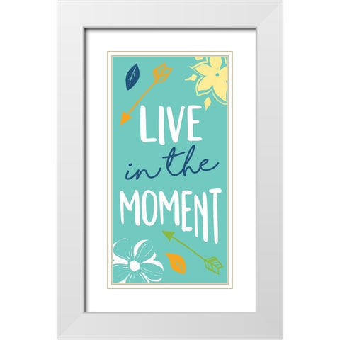 Moment White Modern Wood Framed Art Print with Double Matting by Grey, Jace