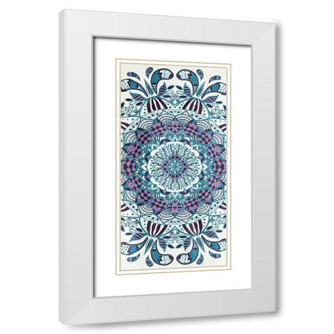 WaterLust White Modern Wood Framed Art Print with Double Matting by Grey, Jace