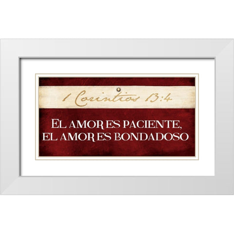Corintios White Modern Wood Framed Art Print with Double Matting by Grey, Jace
