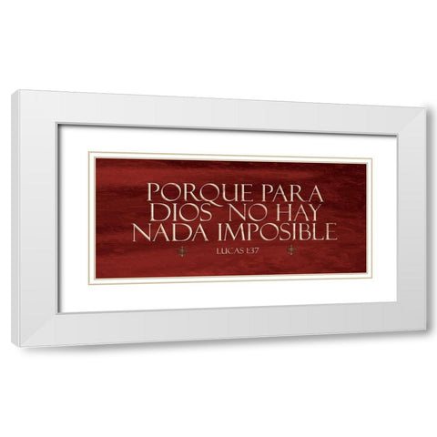 Lucas Porque Red White Modern Wood Framed Art Print with Double Matting by Grey, Jace