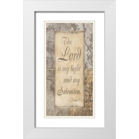 Light And My Salvation White Modern Wood Framed Art Print with Double Matting by Grey, Jace