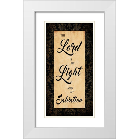 Lord Light White Modern Wood Framed Art Print with Double Matting by Grey, Jace